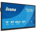 iiyama TE7513A-B1AG Écran d'affichage dynamique Écran plat interactif 190,5 cm (75") Wifi 500 cd/m² 4K Ultra HD Noir Écran tactile Intégré dans le processeur Android 18/7