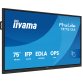 iiyama TE7513A-B1AG Écran d'affichage dynamique Écran plat interactif 190,5 cm (75") Wifi 450 cd/m² 4K Ultra HD Noir Écran tactile Intégré dans le processeur Android 18/7