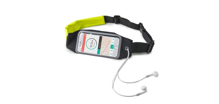 Celly RUNBDUOXXLYL custodia per cellulare 13,7 cm (5.4") Custodia a cintura Nero, Giallo