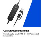 HP Poly Cuffie cablate monoaurali Mission 615 USB