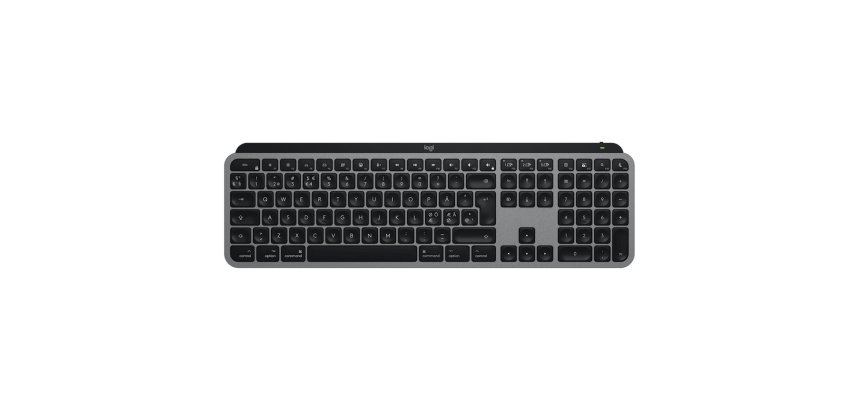 Logitech MX Keys S for Mac clavier Maison Bluetooth QWERTY Nordique Gris