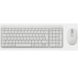 Logitech MK250 Compact Bluetooth Wireless Combo teclado Ratón incluido Universal RF Wireless + Bluetooth QWERTY Español Blanco