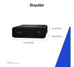 HP Z2 G1i Intel Core Ultra 7 265 32 Go DDR5-SDRAM 1 To SSD NVIDIA RTX 2000 Ada Windows 11 Pro Mini PC Station de travail AI Workstation, AI PC Noir