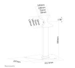 Neomounts FPMA-D1500SILVER Support d'écran à poser 10-32"