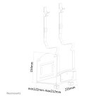 Neomounts CPU-W100BLACK Support pour ordinateur - max 10 kg - universel