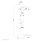 Neomounts FPMA-D550DDVBLACK Support d'écran à poser 10-32" - installation verticale