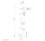Neomounts FPMA-D550DVBLACK Support d'écran à fixer 10-32" - installation verticale