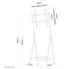 Neomounts PLASMA-M1000 Support au sol pour écran 32-55"