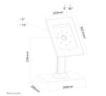 Neomounts TABLET-D300WHITE Support de bureau pour tablette 9.7"- verrouillable