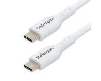 StarTech.com Câble de Charge USB-C de 3m, Charge et Synchronisation, 60W (3A) PD, Câble de Charge USB 2.0 pour Ordinateur Portable, Gaine TPE - Cordon de Charge USB C Blanc