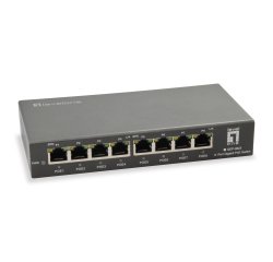 LevelOne 8-Port Gigabit PoE Switch, 802.3at/af PoE, 120W