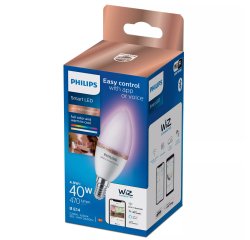 Philips Lamp. C37 RGB LED intell., base E14, 470 lm