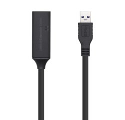 AISENS Cable USB 3.0 Prolongador Con Amplificador, Tipo A/M-A/H, Negro, 5.0m