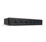 Lindy 43228 hub de interfaz USB 3.2 Gen 1 (3.1 Gen 1) Type-A 5000 Mbit/s Negro