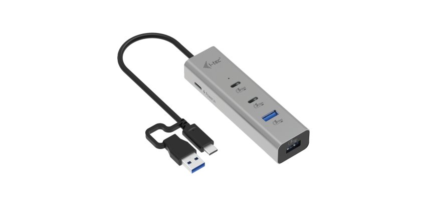 i-tec Metal Universal Charging HUB 2xUSB-C + 2x USB-A Port + Power Delivery 85W