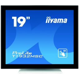 iiyama ProLite T1932MSC-W5AG écran plat de PC 48,3 cm (19") 1280 x 1024 pixels LED Écran tactile Multi-utilisateur Noir, Blanc