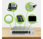 Zyxel GS1005HP Non-géré Gigabit Ethernet (10/100/1000) Connexion Ethernet, supportant l'alimentation via ce port (PoE) Argent