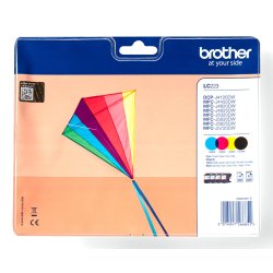 Brother LC-223VALBP cartuccia d'inchiostro 4 pz Originale Nero, Ciano, Magenta, Giallo