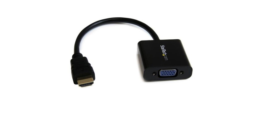 StarTech.com Adaptateur d'Affichage Haut Débit 1080p 60Hz HDMI vers VGA - Convertisseur Vidéo Actif HDMI vers VGA (Mâle vers Femelle) pour Ordinateur Portable/PC/Moniteur