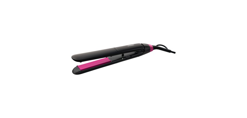 Philips StraightCare Essential Piastra per capelli nera con tecnologia ThermoProtect BHS375/00