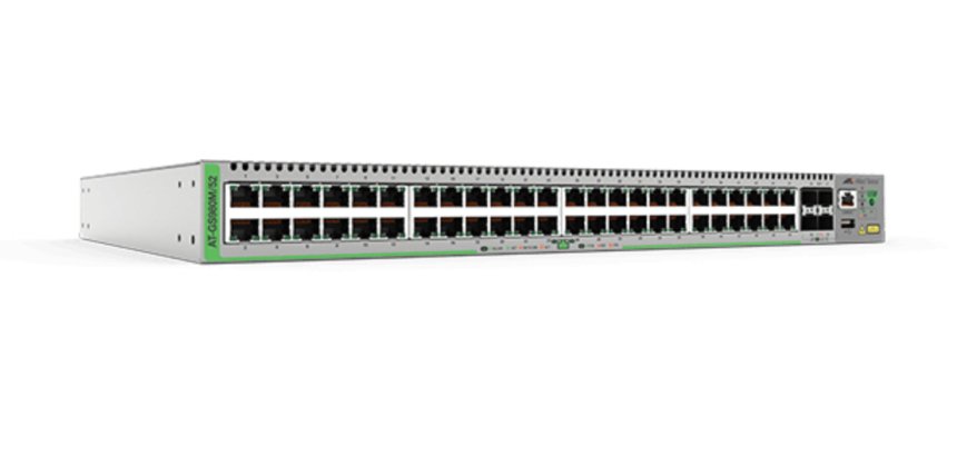 Allied Telesis AT-GS980M/52-50 Gestionado Gigabit Ethernet (10/100/1000) Gris