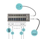 i-tec USB 3.0 Charging HUB 10 port + Power Adapter 48 W