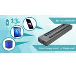 i-tec USB 3.0 Charging HUB 13port + Power Adapter 60 W