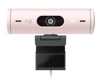 Webcam Logitech Brio 500 Webcam HD avec Deux Micros à Réduction de Bruit - Rose
