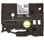 Brother TZE-M951 Casete de cinta laminada original Negro sobre plata 24 mm x 8 m