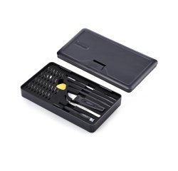 StarTech.com Kit de Réparation Informatique 40 pièces pour Ordinateur Portable/PC/Téléphone, Jeu de Tournevis de Précision 30-Bit, Couvercle Amovible avec Tampon Magnétique, Outils de Préhension