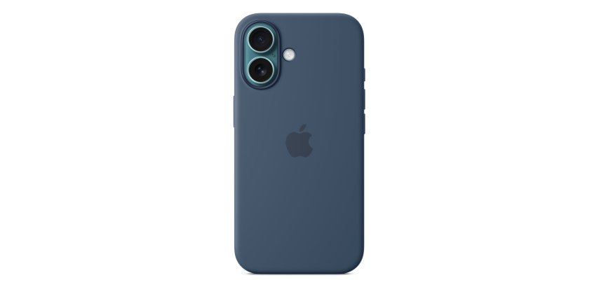 Apple Coque en silicone avec MagSafe pour iPhone 16 - Denim