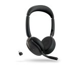 Jabra Evolve2 65 Flex Auriculares Inalámbrico Diadema Oficina/Centro de llamadas USB Tipo C Bluetooth Base de carga