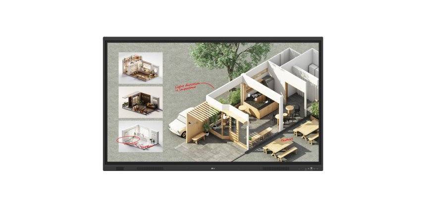 LG CreateBoard Standard lavagna interattiva 165,1 cm (65") 3840 x 2160 Pixel Touch screen Nero