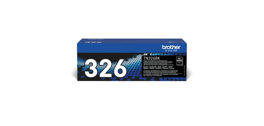 Brother TN-326 / TN326BK Tóner original negro de alta capacidad (4000 páginas)