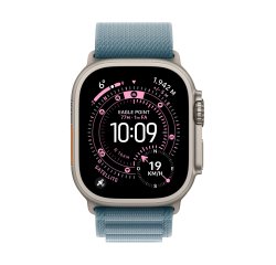 Apple MG9K4ZM/A slimme draagbare accessoire Band Blauw Titanium, Polyester, Spandex