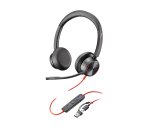 HP Poly Blackwire 8225 Stereo Microsoft Teams Certified USB-C Headset +USB-C/A Adapter