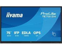 iiyama TE7513A-B3AG Écran d'affichage dynamique Écran plat interactif 190,5 cm (75") LCD Wifi 500 cd/m² 4K Ultra HD Noir Écran tactile Intégré dans le processeur Android 24/7