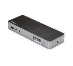 StarTech.com Station d'Accueil Universelle pour Ordinateur Portable, Station d'Accueil Hybride USB-C & USB-A, Dual 4K DP & HDMI, 60W PD, Mac / Windows / Chrome OS, 4x USB 5Gbps Hub, GbE