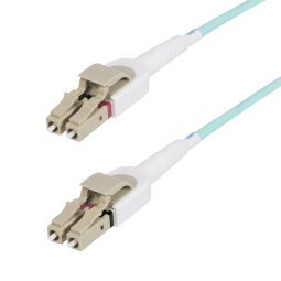 StarTech.com Cable de Fibra Óptica Multimodo Conmutable LC a LC (UPC) OM4 de 5m - 50/125µm - Redes de 100G - Low Insertion Loss - LSZH - Conmutado de Polaridad sin Herramientas