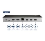 StarTech.com Docking Station USB-C per portatili a doppia uscita Video Dual-4K - USB Power Deliver 60W - Lettore Scheda Memoria SD