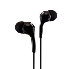 V7 Auriculares internos estéreo, ligeros, aislamiento de ruido para utilizar dentro del oído, 3,5 mm, negro