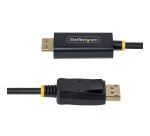 StarTech.com 1m DisplayPort-auf-HDMI-Adapterkabel mit Verriegelungssteckern, 4K 60Hz, HDR, unidirektionaler DP-zu-HDMI-Videokonverter, DP Desktop zu HDMI Monitor