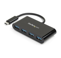 StarTech.com 4 poorts USB 3.0 hub - 5Gbps - USB-C naar 4x USB-A met busvoeding
