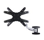 StarTech.com Support Mural TV VESA - Fixation Murale VESA Réglable pour Écrans 23-55" - Support Mural TV Mince Supportant 30kg - Bras Articulé TV 55 pouces - Support Mural TV Pivotant/Extensible/Basculant