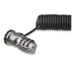 StarTech.com LTLOCK3DCOIL câble antivol Noir, Acier inoxydable 1,8 m
