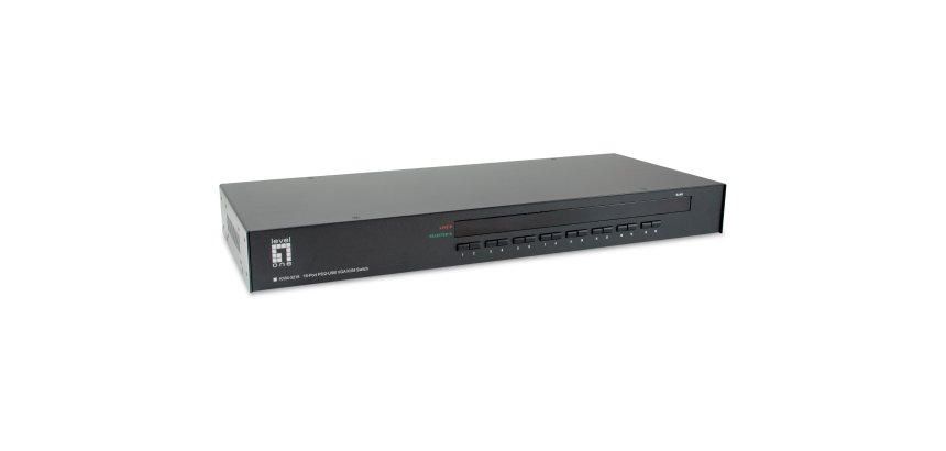 LevelOne KVM-3216 switch per keyboard-video-mouse (kvm) Montaggio rack Nero