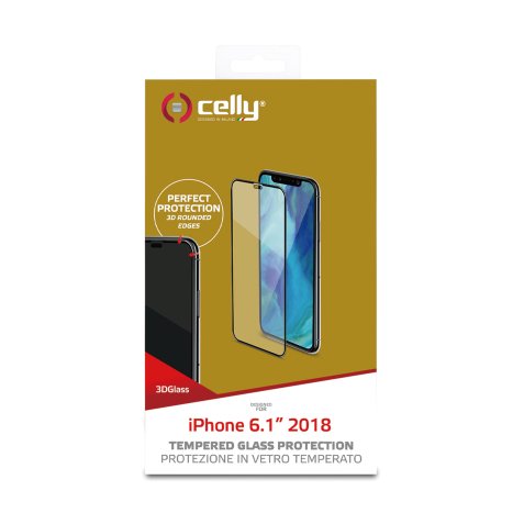 Celly 3D Glass Clear screen protector Apple 1 pc(s)