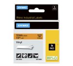 DYMO RHINO Etiquette en vinyle, 12 mm x 5,5 m, noir/