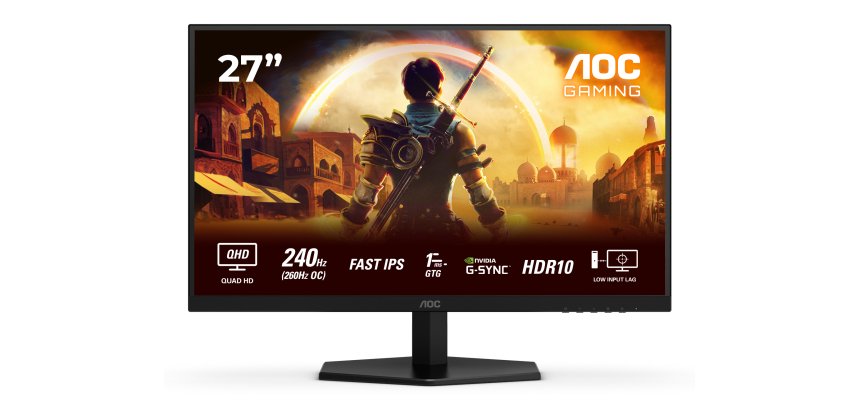 AOC G4 Q27G42ZE écran plat de PC 68,6 cm (27") 2560 x 1440 pixels Quad HD LCD Noir, Rouge