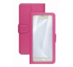 Celly Unica View custodia per cellulare 14 cm (5.5") Custodia a libro Rosa